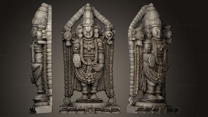 Скульптуры индийские (Идол индуистского бога, STKI_0078) 3D модель для ЧПУ станка